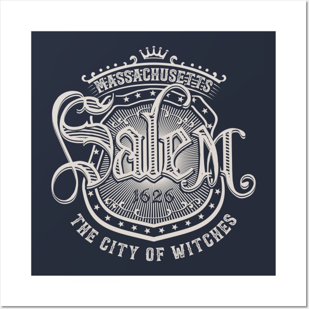 Salem Massachusetts The City Of Witches Wall Art by Designkix